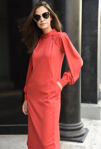 Flexi Sleeves Dress Dresses The Eight Senses® Red XS 