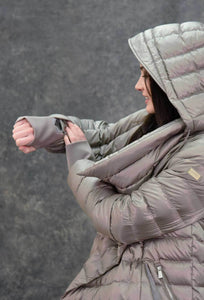 The New Puffer Blanket Coats The Eight Senses® Taupe XS 