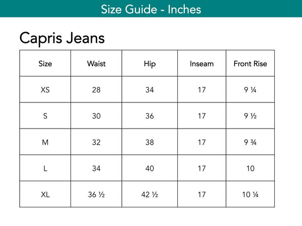 Capris Jeans Pants The Eight Senses® 