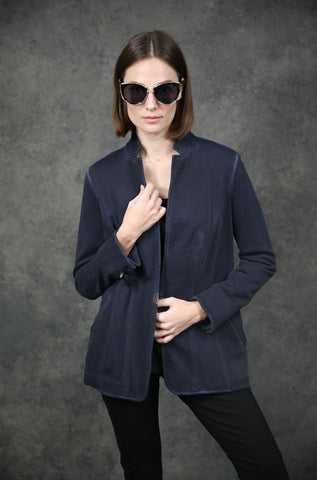 Casual Garment Dye Blazer Jackets The Eight Senses® 