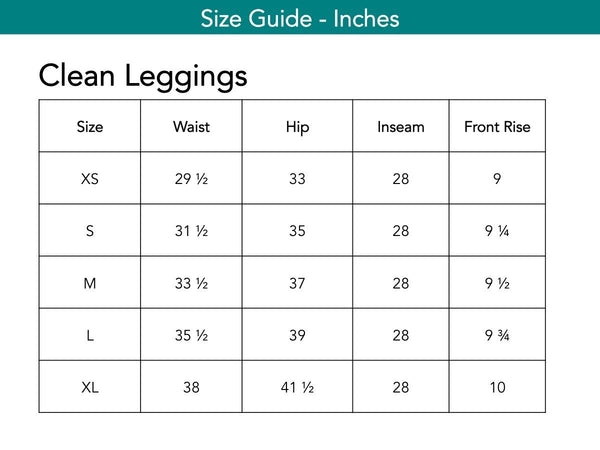Clean Leggings Pants The Eight Senses® 