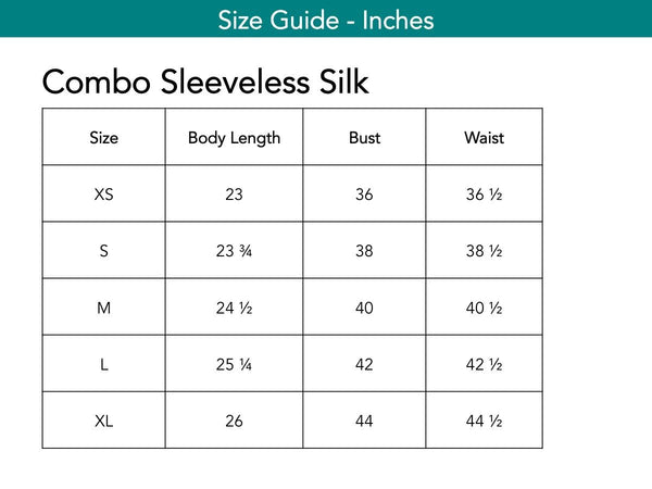 Combo Sleeveless Silk Tops The Eight Senses® 
