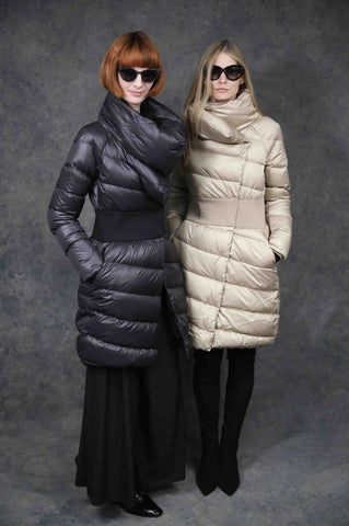 Contour-Hint Puffer Coats The Eight Senses® 