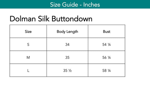 Dolman Silk Buttondown Tops The Eight Senses® 