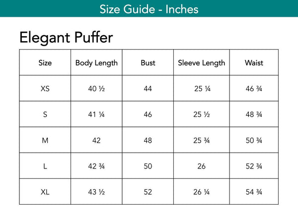 Elegant Puffer Coats The Eight Senses® 