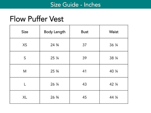 Flow Puffer Vest Vests The Eight Senses® 