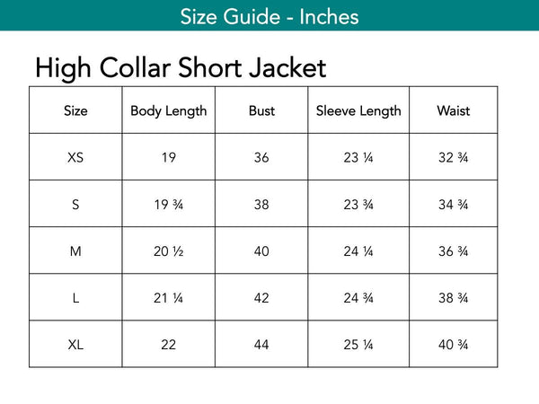 High Collar Short Jacket Jackets The Eight Senses® 