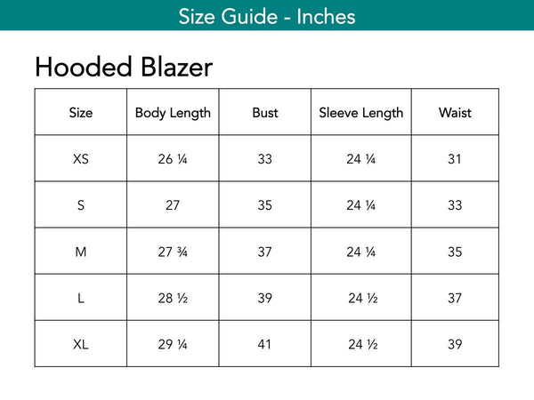 Hooded Blazer Jackets The Eight Senses® 