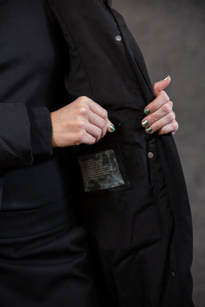 Long Puffer Coat Coats The Eight Senses® Black XS 