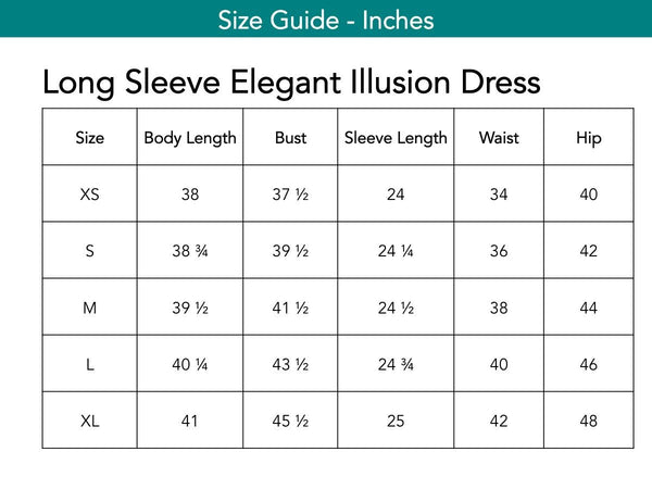 Long Sleeve Elegant Illusion Dress Dresses The Eight Senses® 
