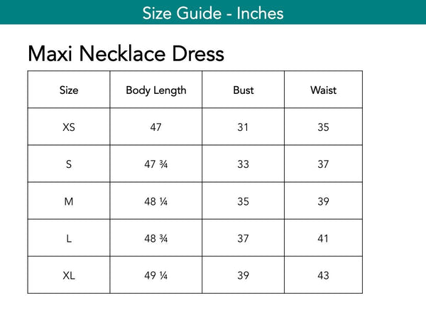 Maxi Necklace Dress Dresses The Eight Senses® 