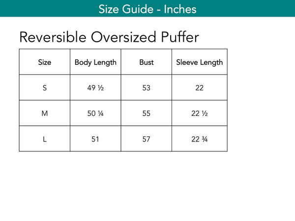 Reversible Oversized Puffer Coats The Eight Senses® 