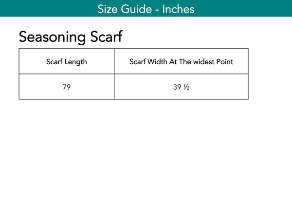 Seasoning Scarf Scarf The Eight Senses® 
