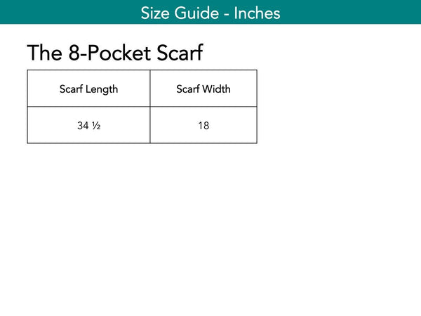 The 8-Pocket Scarf Scarf The Eight Senses® 